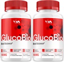 (2 ambalaj) Gluco Bio Supplement de susţinere a vitaminei sănătoase - Formula avansată GlucoBio, Gluco Bio Recenzii maxime de rezistenţă, 120 capsule