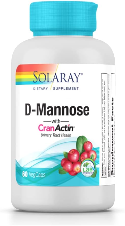 Solaray D- Mannose cu CranActin - 60 capsule vegetariene