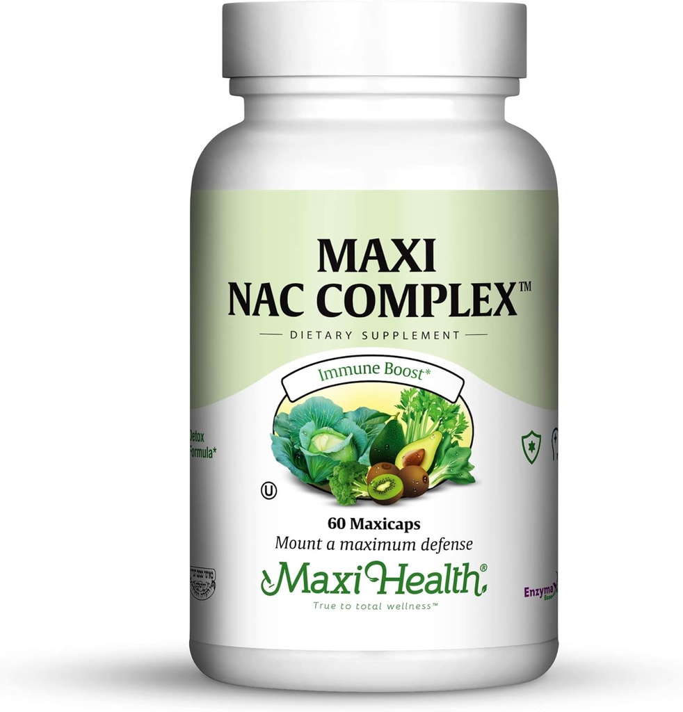 Complex Maxi NAC cu molibden şi capsule reduse de L Gluatatione, 60 Conte
