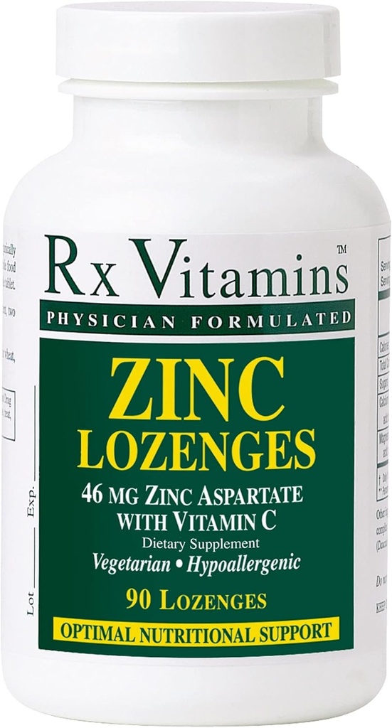Rx Vitamins Zinc Lozenges, 90 Lozenges