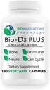 Bio-D3 Plus Boron Vitamina K2 Magneziu & Zinc-Suporturi Nervi cardiovasculari Muşchi Os Dinţi Gume Imun sănătate Şerveţel Reparaţii Balance Hormoni Metabolism 180 Vegan capace