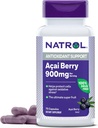 Natrol Acai Berry 900 mg per Serving, Supliment alimentar pentru suport antioxidant, 75 capsule, 37 zile de aprovizionare