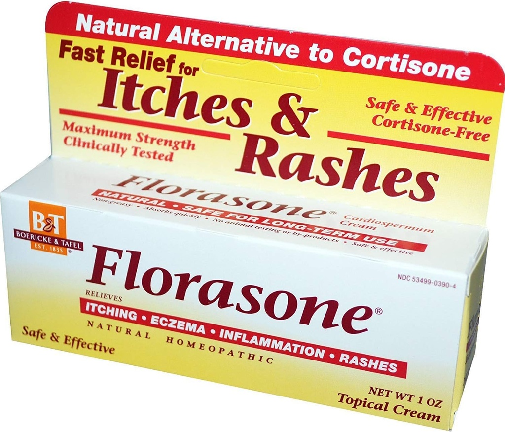 Boericke & Tafel Florasone Itches & Rashees Cream - 1 oz, 2 Pack