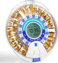 Windtrace Automatic Pilula Dispenser pentru vârstnici, Electronic Pill Organizator cu Alarmă & Lumina, 28 zile Smart Timed Medication Dispenser, Timed Pill Dispenser Masina pentru prescriptii si vitamine