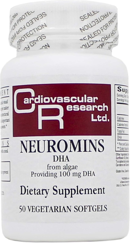 Neuromins 100mg (DHA) 50 Capsule - 3 ambalaje - Formule ecologice/Cercetare cardiovasculară