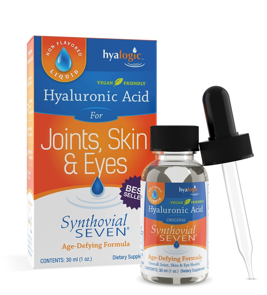 Lichid cu acid hialuronic hialogic Synthovial Seven - HA Support - Vegan - 1 oz