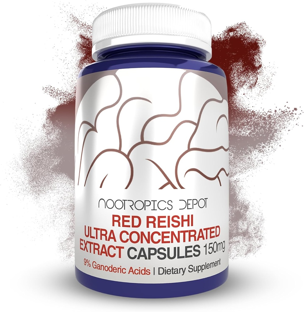 Nootrops Depot Red Reishi Capsule ciuperci 