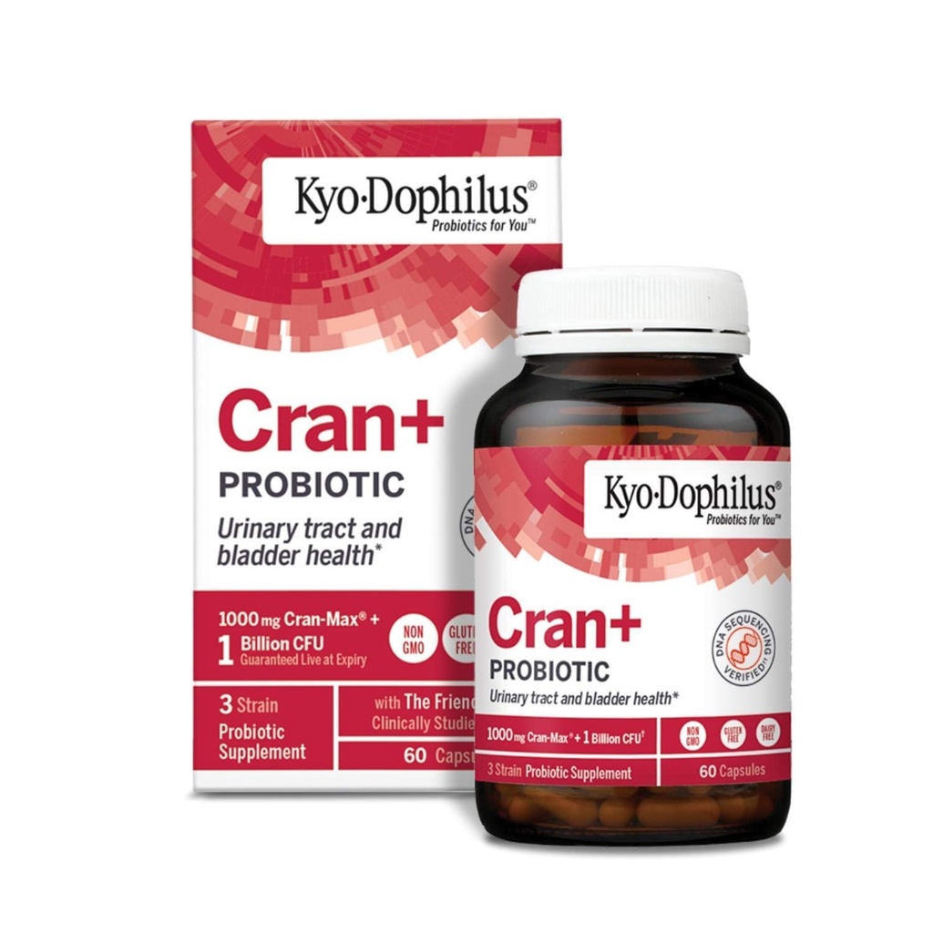 Kyolic Kyo-Dophilus Cran+ Probiotic, tract urinar şi sănătatea vezicii urinare*, 60 capsule