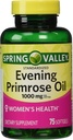 Spring Valley - Diseară Primrose ulei 1000 mg, 75 Softgels