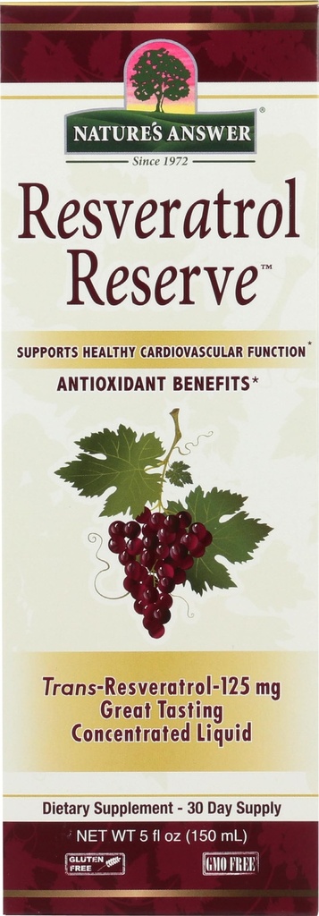 Răspunsul naturii Resveratrol fără alcool Rezervă 5 oz concentrat lichid 