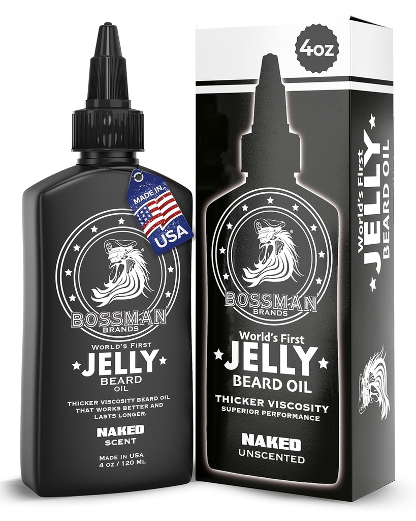 Bossman Jelly Barbă ulei pentru bărbați (4 oz, gol - nesolicitat) 