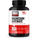 Force Factor Magneziu Glicinat, Supliment de magneziu pentru femei și bărbați pentru a sprijini somnul, relaxarea musculară, și stare de spirit, Ușor pe stomac, Vegan, 3-Lonth aprovizionare, 180 capsule