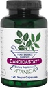 Vitanica Candidastat, Yeast Balance Supplement and Support, Vegan, 120 Capsule