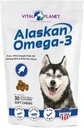 Planeta Vital - Alaskan Omega-3 Chews moale pentru câini, ulei de pește din Alaska sălbatică 