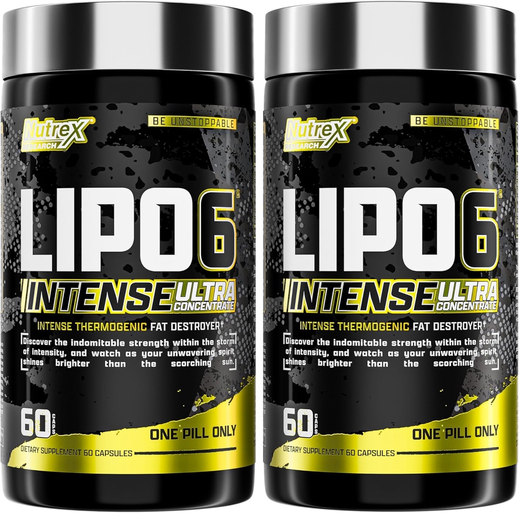Nutrex cercetare Lipo6 negru intens Ultra concentrat termogenic Burner grăsime pentru bărbați și femei 