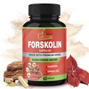 Forskolin Suplimente Capsule cu Curcumin Turmeric, Arjuna, Garcinia Cambogia, Ceai Verde - 60 Capsule