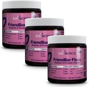 SUNBIOTICS Friendlier Flora - copii Prebiotic și supliment de pulbere probiotic cu 5 miliarde de CFU de 5 tulpini probiotice pentru Flora bun gust, Sistemul imunitar, Microbiom & echilibrat - Berry, (Pachet de 3)