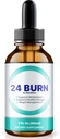24 Drops de pierdere în greutate Burn, All-Natural Liquid Formula, Amestec nutritional Premium pentru a sprijini o energie stil de viață activ, și fitness, Recenzii oficial 24Burn Gotas (30 Servings)