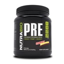 NutraBio PRE Pudră de antrenament - Old Formula- Susţinut energie, Focus mental, Rezistenţă - Beta Alanine, Creatina, Cafeina, Electroliti - 20 Serviri - Lemon Bomb de căpşuni