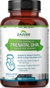 Zazzee Extra Force Prenatal DHA 500 mg, 180 Enteric Coatd Softgels, 1000 mg Omega 3 