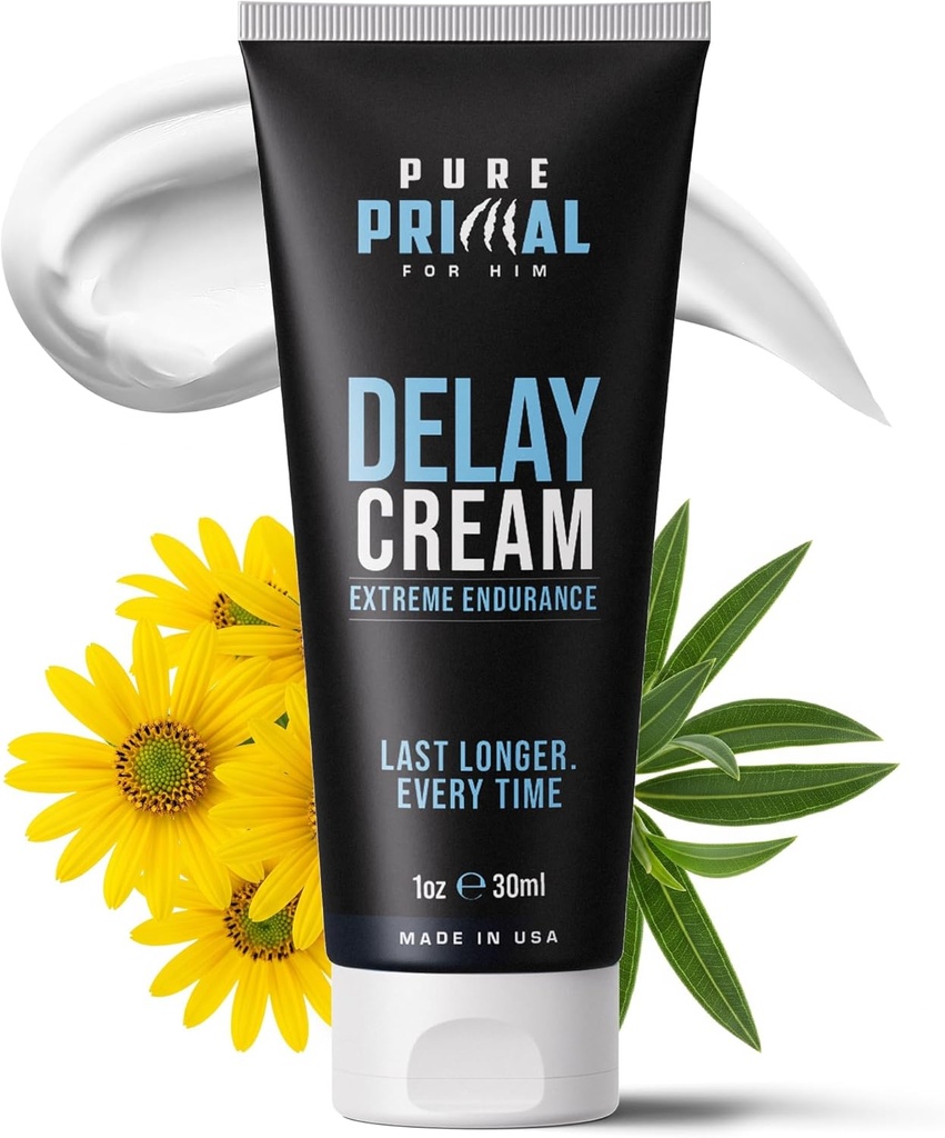 Crema de întârziere pentru bărbați - Formula de control a culmii la ultima mai mult timp în pat, Clean & Fast-Absorbing Aplicație, suport de întârziere a culmii, Boost Trust, Creame de sensibilizare non-Greasy