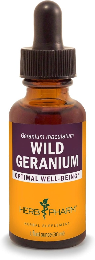 Extract lichid Herb Pharm Wild Geranium (Cranelsbill) - 1 Ounce
