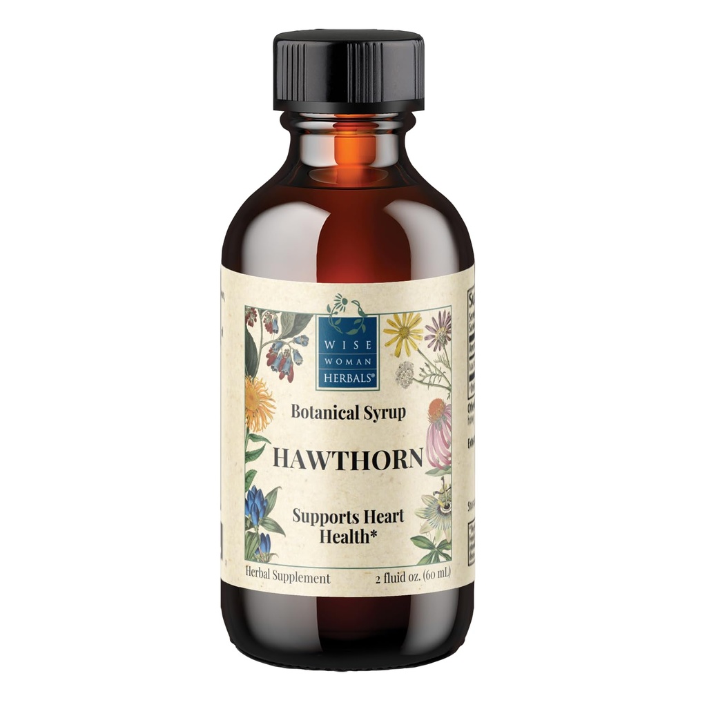 Femeie înțeleaptă Herbals Hawthorn Extract solid Berry 4:1, alcool-Free Putere suplimentară, promovează circulatia sanatoasa, protecție antioxidant, suport cardiovascular plantei, 2 Fl Oz