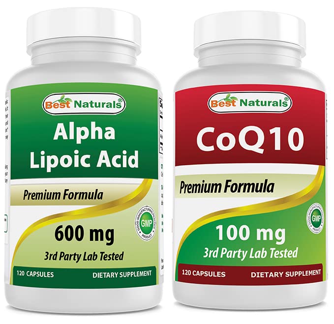 Cel mai bun natural alpha Acid lipoic 600 mg & COQ10 100 mg