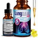 Suport pulmonar picaturi suplimentare cu extract de frunze de Mullein salbatic pentru Plamâni si Mucus ajutor - 2 Fl oz