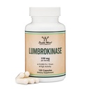 Lumbrokinaza Enzymes Supliment - 120 capsule (Max Activity 10000 FU/Gram) 150 mg per Serving (No Fillers, Non-GMO, Gluten Free) pentru Cardiovascular and Blood Circulation Support by Dublu Wood