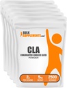 BulkSupplements.com Pulbere de acid linoleic conjugat - Supliment CLA, Supliment nutritional - Gluten gratuit, 2g Per Serving, 1kg (2,2 lbs) (Pachet de 5)
