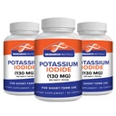Max-Bio Potasiu Iod 130mg Capsule - 180 Conte - Supliment alimentar pentru suport tiroidian și protecție