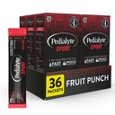 Pedialyte Sport Electrolyte Powder, Hidratare rapida cu 5 Electroliti cheie pentru suport muscular Înainte, În timpul, & După exercițiu, Punch de fructe, 0.49 Oz Sachete 6 Conte (Pachet de 6)