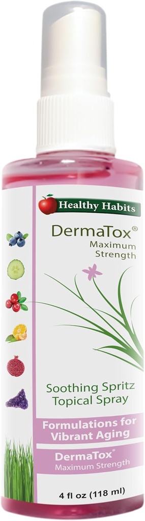 Obiceiuri sănătoase DermaTox 4 oz Soothing Spray Topical Spray toate scop sigur și eficient Spray Soothing Skin Nurishment