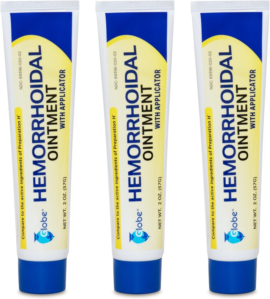 Durere hemoroidală Relief Ointment 2 oz (56g) Per Tube Hemoroizi tratament pentru acţionare rapidă mâncărime, Umflare, şi putere maximă de ajutor durere (3 ambalaj)