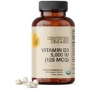 Futurebiotics Vitamina D3 5000 UI (125 MCG), USDA Certificat de vitamina D organică, 360 comprimate