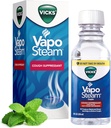 Vicks VapoSteam Medicated Liquid with Camphor, a Cough Suppressant, Helps Relieve Coughing, for Use in Vicks Vaporizers and Humidifiers, 8 Oz