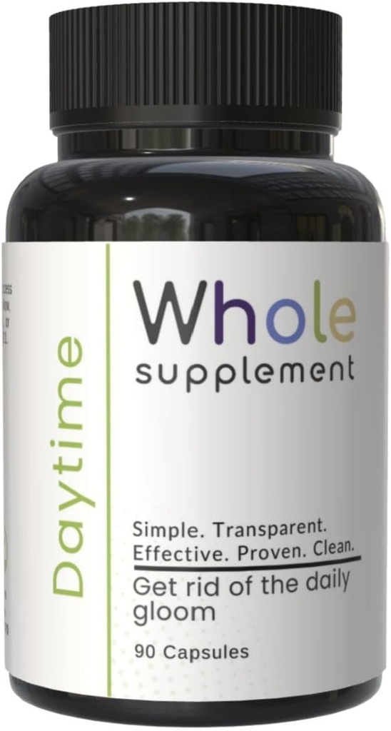 Ziua Nootrop Natural Daily Support - Creier Clarity, Brain Health, Focus, Mood and Energy - Lions Mane, Ashwagandha, La fel, Pasiune Flori 