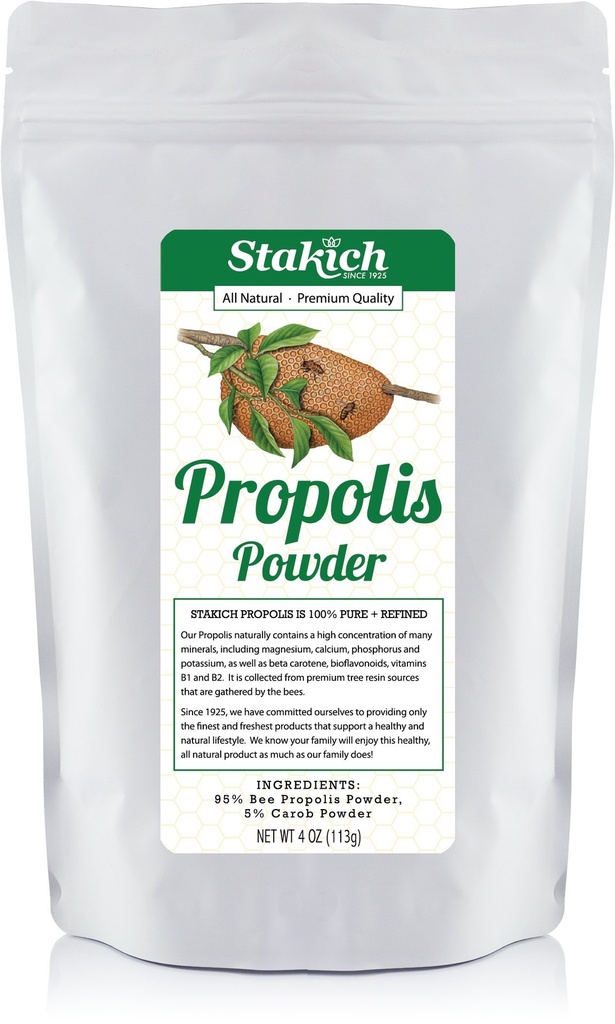 Stakich Bee Powder Propolis - toate naturale - 4 Ounce