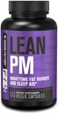 Jacked Factory Lean PM Night Time Fat Burner, Sleep Aid Suppressant, & Appetit Suppressant pentru bărbați și femei - 60 Stimulant-Free Veggie pierdere în greutate pastile dieta