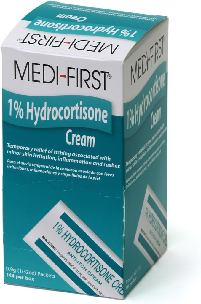 Pachete anti-Itch cu cremă hidrocortizon pentru truse de prim ajutor și de urgență, 144 Pack