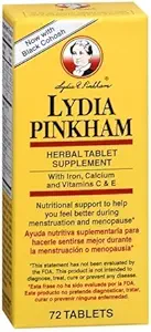 Lydia Pinkham Suplimentul cu comprimate din plante 72 comprimate (PAC DE 2)