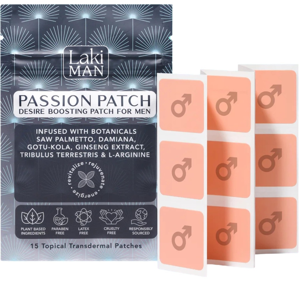 Laki Naturals Passion Patch pentru bărbaţi (Pachet de 15) 