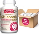 Jarrow Formulas QH-Absorb, 100 mg, Ubichinol Supliment alimentar pentru funcţie cardiovasculară sănătoasă, 120 Softgels, 120 de zile de aprovizionare,12 ambalaje