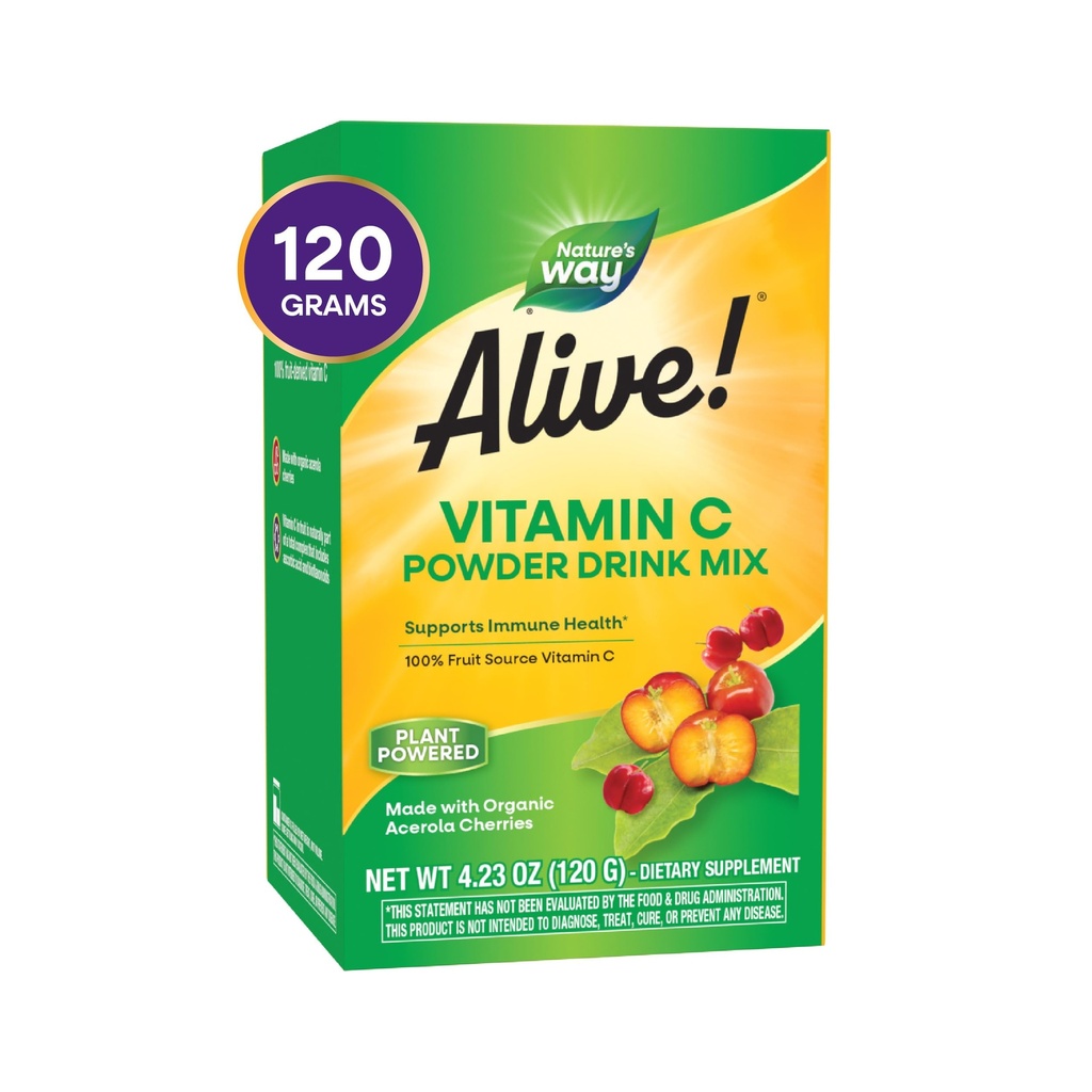 Calea naturii în viaţă! Vitamina C Powder Drink Mix din Acerola organică, 4,23 oz.