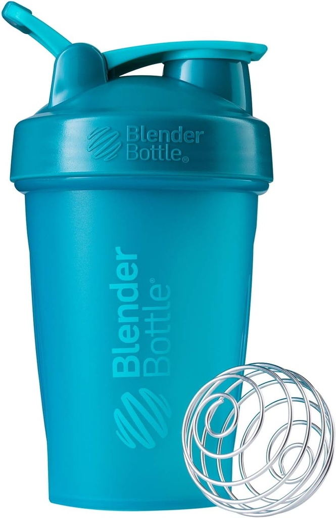 BlenderBottle Classic Shaker Sticla Perfect pentru Shake-uri de proteine și antrenament pre, 20-Ounce, Teal