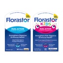 Florastor Family Probiotic Bundle - 30 ct. Probiotic pentru Digestive + Immune Health & 20 ct Copii Probiotic zilnic - Pudra nearomatizata Sticks - Boost Bacteria buna & Flush Out The Bad