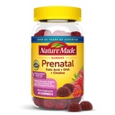 Nature Made Gume prenatale cu DHA și acid folic, vitamina prenatală și Suplimentul mineral pentru suport nutrițional zilnic, 60 gume, 30 zile de aprovizionare