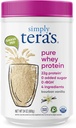 Pur și simplu praf de proteine Whey Pure Tera - Iarbă Fed Vanilla Whey Pulbere de proteine, Curate, Made Without Artificial Sweeteners, Non-GMO, Kosher, rBGH-Free, Soy-Free - 24 Oz