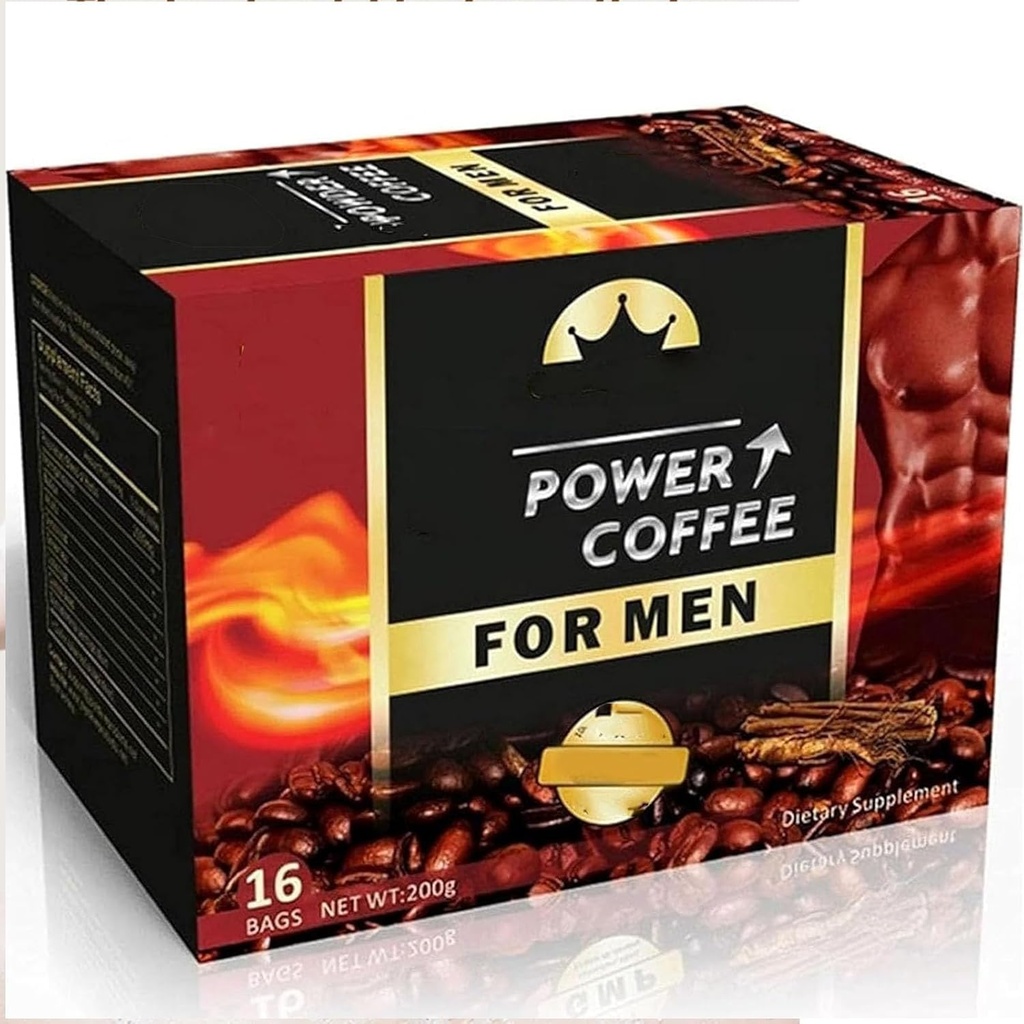 Cafea de putere pentru bărbați-African pulbere de cafea pentru om, Secretul pentru bărbați puternici (1-box)